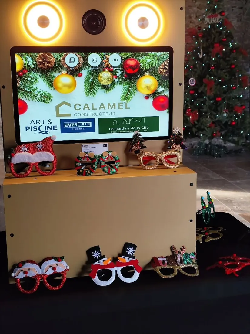 Borne de Noël pour un événement d'entreprise